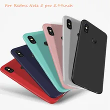 

TPU Silicone cases Color for xiaomi redmi Note5pro High luxurious Matte Quality Silicone phone case Frosted Shockproof cover