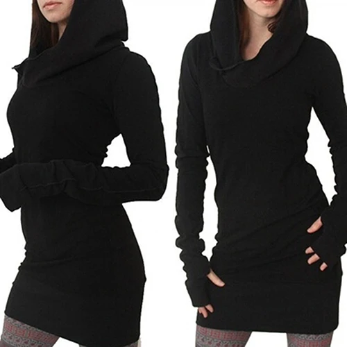 New Arrival Women Fashion Hooded Hoody Sweatshirt Bodycon Hoodie Pullover Tunic Jumper Dress-in 