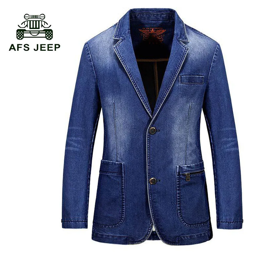 AFS JEEP хит продаж новый модный бренд Мужской Блейзер мужские трендовые джинсовые