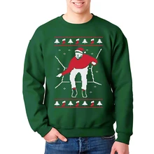 Weihnachtsgeschenke Green Sankt Männer Und Frauen Gemeinsame Pullover Farbe Grün Größe S-3XL