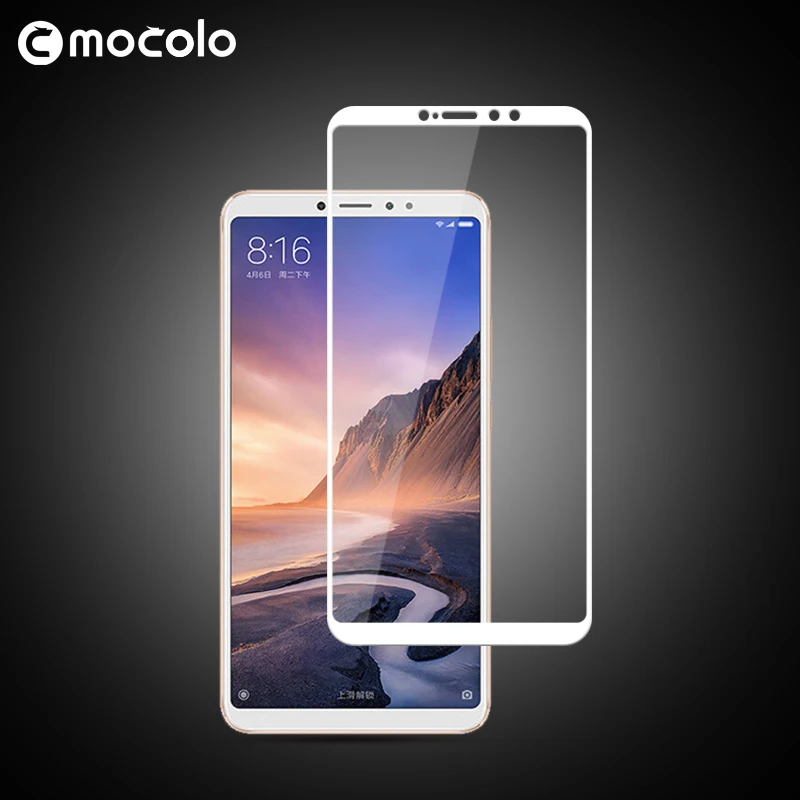 

Mocolo Full Cover Glass Xiaomi Mi Max 3 Tempered Glass Screen Protector Film For xiaomi max 3 Glass Film xioami mi max3 glass