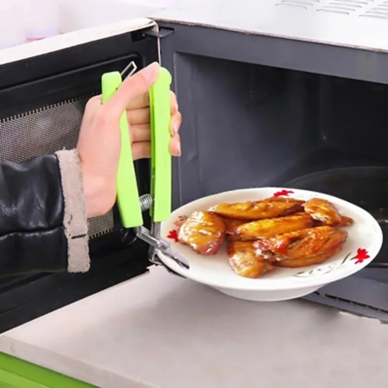 

Creative Multifunctional Stainless Steel Microwave Pot Clips Anti-scalding Dishes Bowl Clips Kitchen Practical Tool Random Color