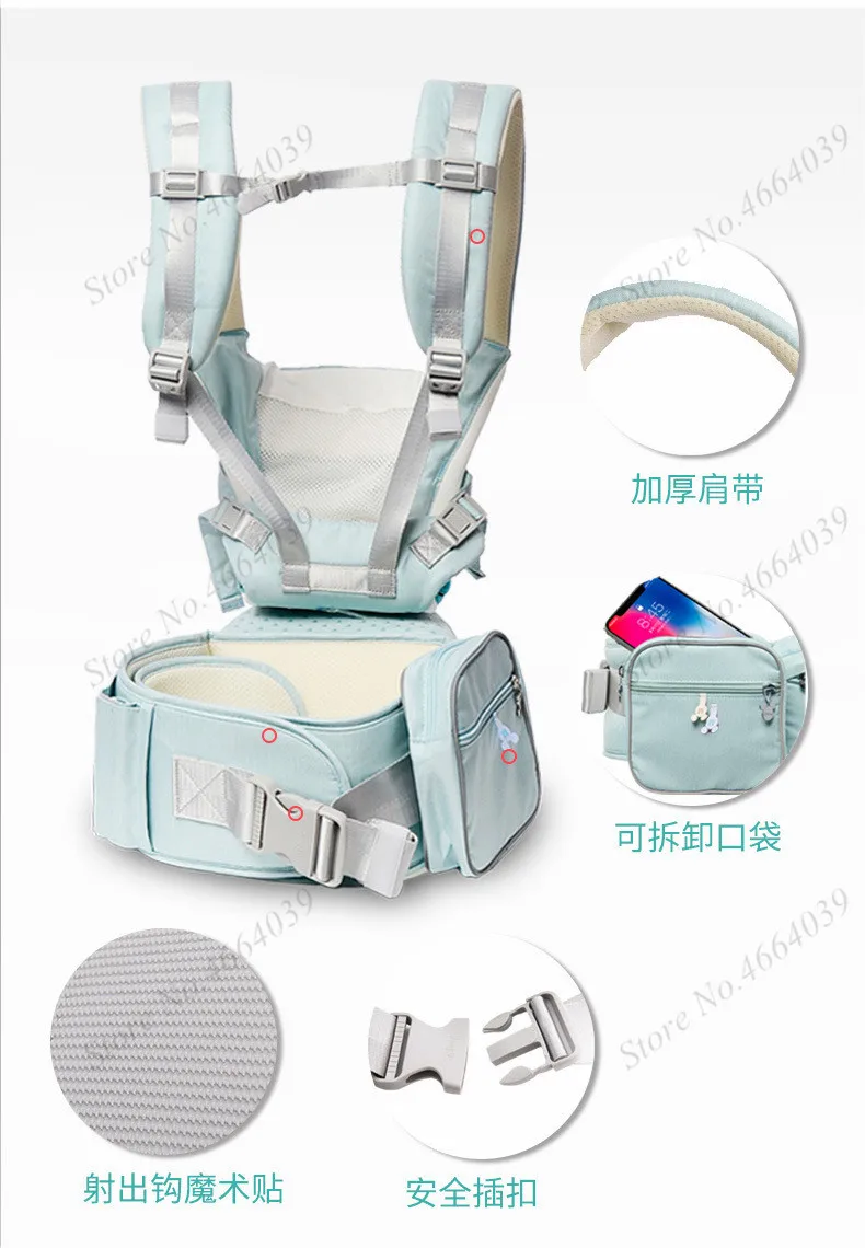 Эргономичный Детский Рюкзак-кенгуру с кукольным ремнем для ребенка, рюкзак для ребенка, рюкзак-переноска для новорожденного
