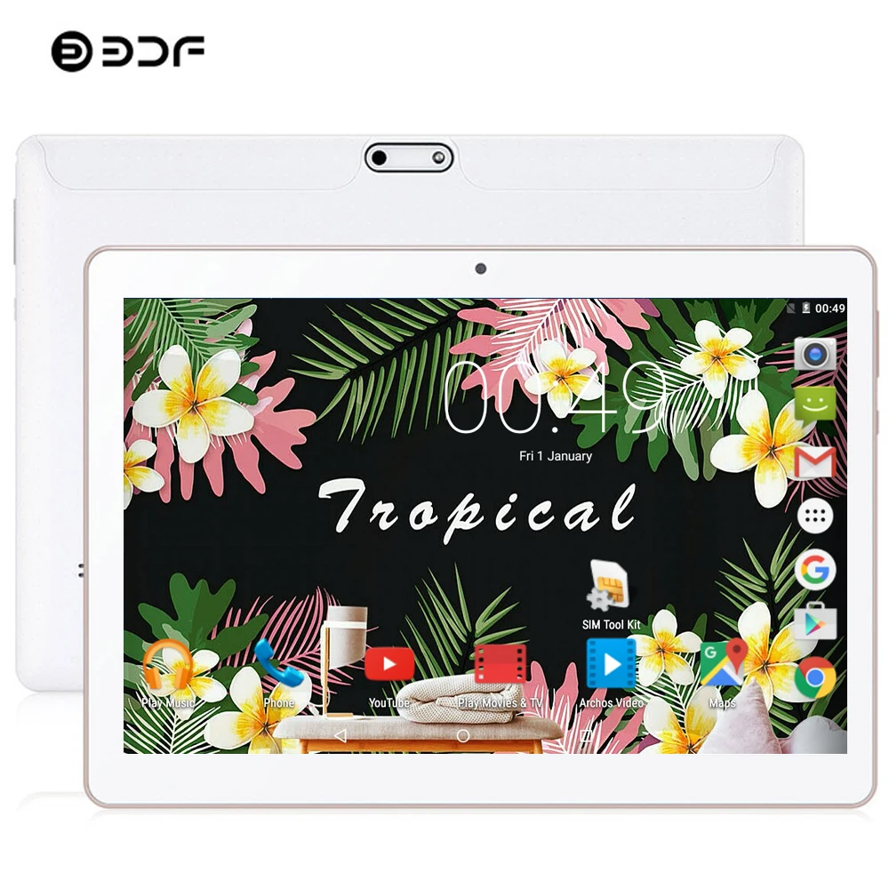 BDF новый планшет 10 дюймов 3G телефон ПК четырехъядерный Android 7 0 две sim карты 1 Гб RAM 32