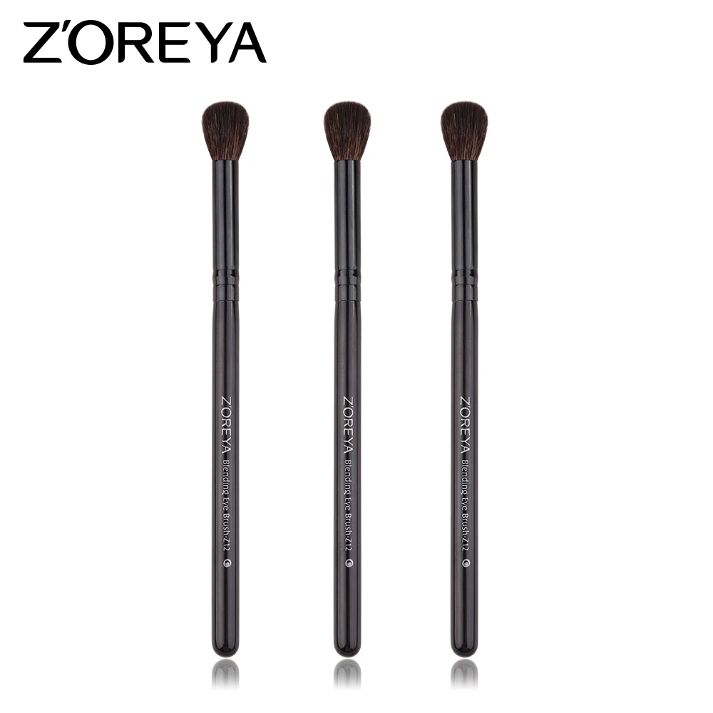 

ZOREYA 3/4pcs Natural Hair Eyeshadow Blending Eye Brush High Quality Makeup Brushes As Basic Eye Make Up Tool