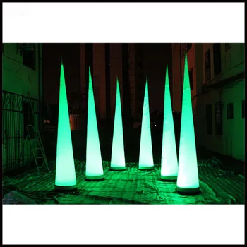 

Free shipment 3m inflatable led air cone for event