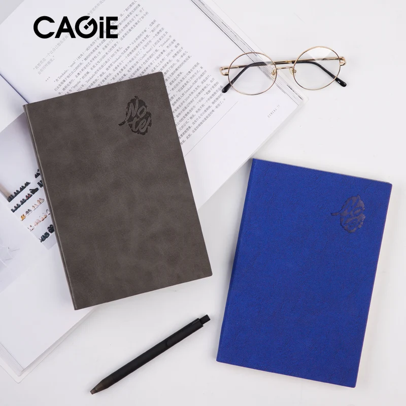 

Cagie Filofax A5 Leather Bullet Journal 48/80 Pages Lined/Grids/Blank Paper Notes Diary Vintage School/Office supplies scrapbook
