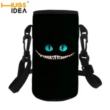 HUGSIDEA Черный кот бутылки для воды ткань Чехлы Чехол мода теплый теплоизоляция 500 мл бутылка для воды рукав сумка держатель