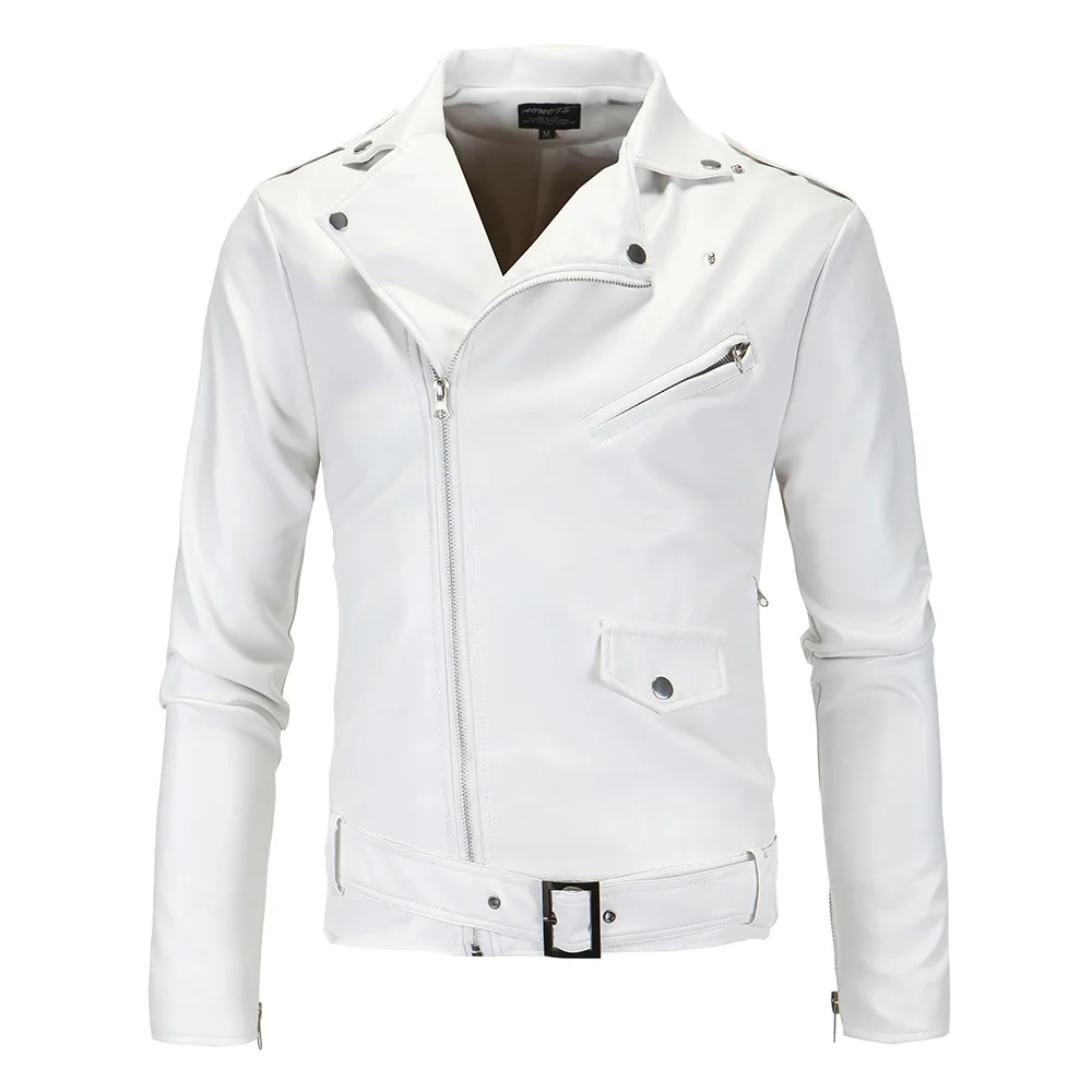 Online Get Cheap Mens White Leather Jacket -Aliexpress.com