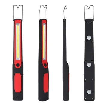 

COB LED Multi-function Working Inspection Light Maintenance Flashlight Hand Torch Lamp With Magnet Hook Built-in Battery