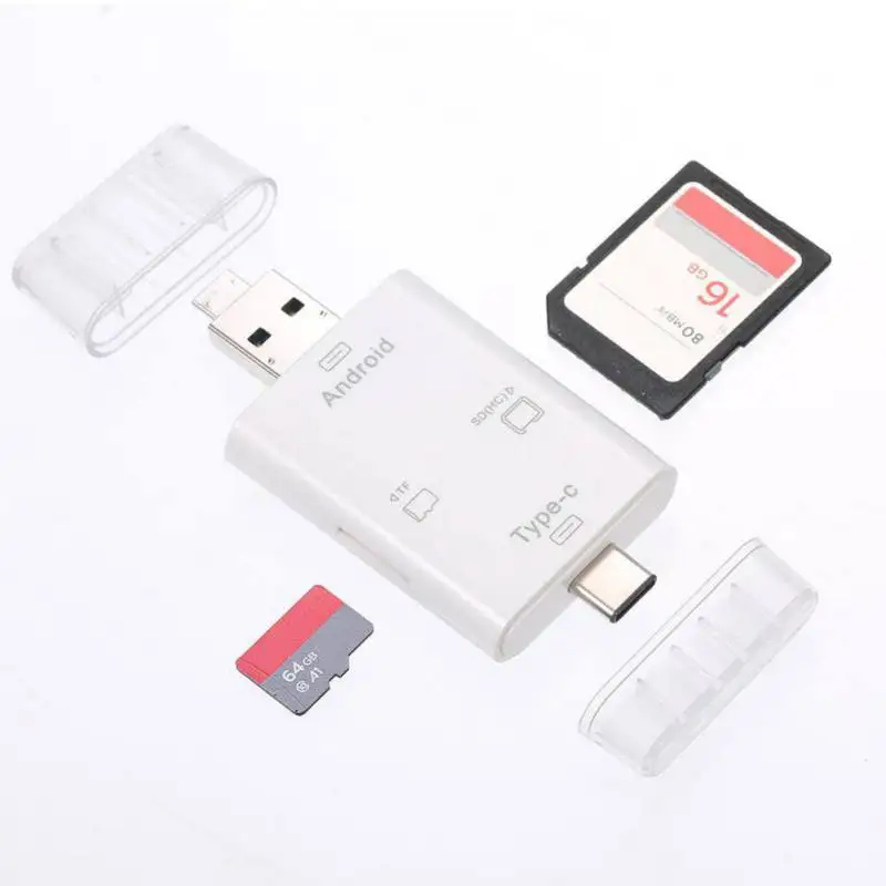 +1$Type-C Card Reader 3 in 1 Multifunction Micro USB USB2.0 Adapter TF/SD OTG Memory For Camera Android Phones | Компьютеры и офис