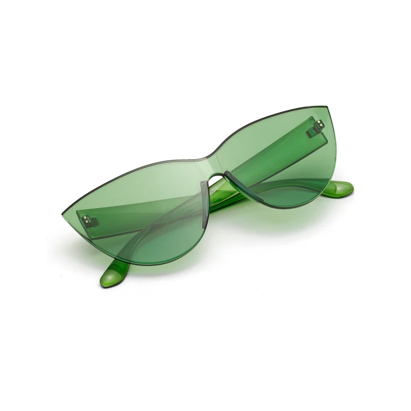 PAWXFB 2019 New Cat eye Sunglasses Women Candy Color lens Retro  Eyewear 400UV