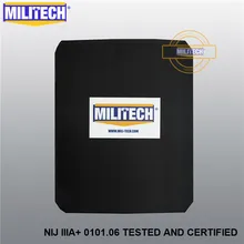 MILITECH NIJ IIIA+ пуленепробиваемая вставка стальной пуленепробиваемая пластина баллистический Рюкзак Студенческая сумка баллистическая стальная панель вставка