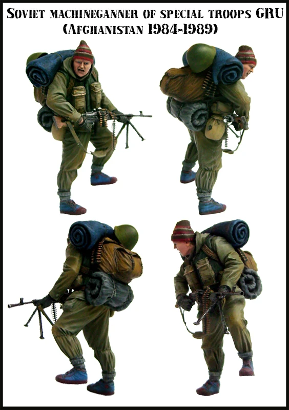 Unpainted 1/35 US Commando Soldier Resin Figure Model Kit Unassembled Military 