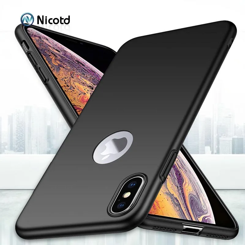 Роскошный пластиковый Матовый телефон случае для iphone 8 plus X XS Жесткие ПК | Отзывы и видеообзор