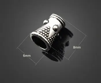 

200pcs Antique Silver Big Hole Nut Charms Pendants-DIY Jewelry Findings Necklace Bracelet Metal Fashion Accessories 8mm X 6mm