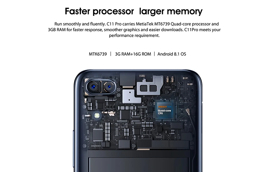 Мобильный телефон Oukitel C11 Pro 4G LTE 5," HD 18:9 Android 8,1 3 ГБ ОЗУ 16 Гб ПЗУ MT6739 четырехъядерный 8 Мп+ 2 МП/2 МП отпечаток пальца 3400 мАч