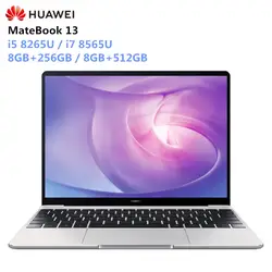 HUAWEI MateBook 13 ноутбук с системой Windows 10 Intel Core I5 8265U/I7 8565U 8 Гб оперативная память 256 ГБ/512 SSD тетрадь 2160x1440 ips экран