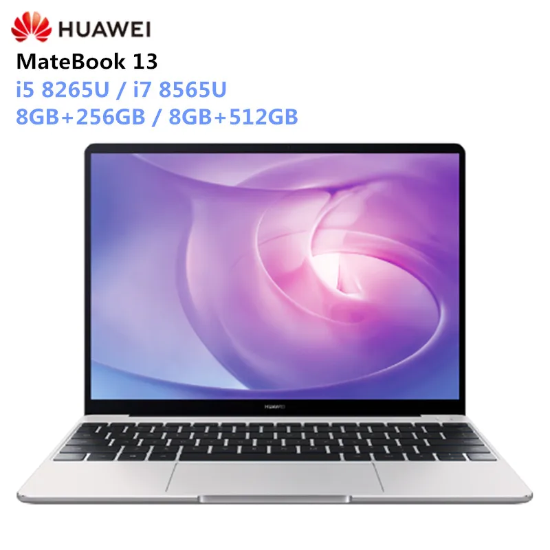 Lowest Price HUAWEI MateBook 13 Laptop Windows 10 Intel Core i5-8265U / i7-8565U 8GB RAM 256GB/512GB SSD Notebook 2160x1440 IPS Screen Lowest Price HUAWEI MateBook 13 Laptop Windows 10 Intel Core i5-8265U / i7-8565U 8GB RAM 256GB/512GB SSD Notebook 2160x1440 IPS Screen