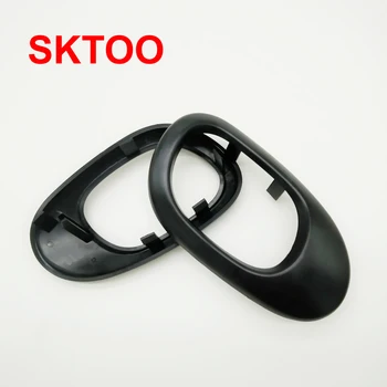 

SKTOO Door handle frame For Peugeot 206 207 Citroen C2 left and right door handle Door inner handle frame Black