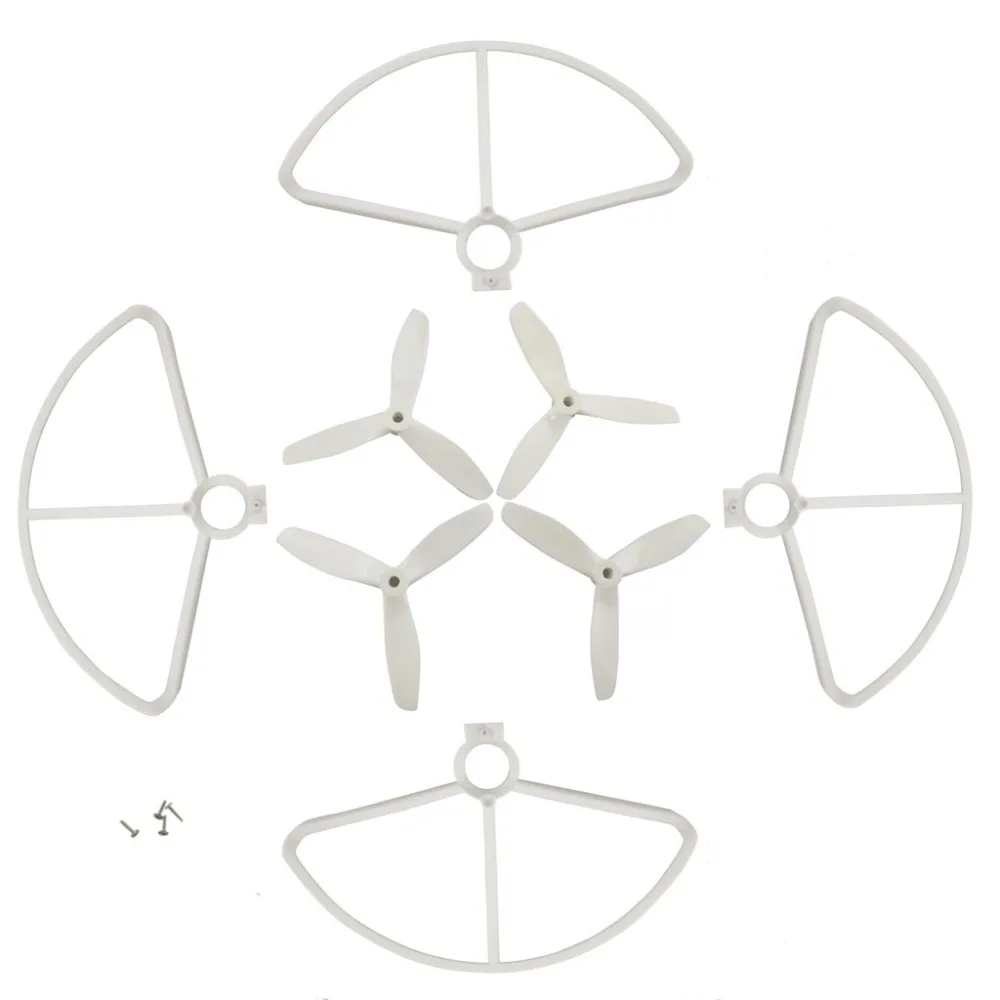 BLLRC 4 шт. три лезвия лопатка + 4 шт. защитный чехол для MJX B5W F20 ошибки 5 Вт защитный крышка весло запасных частей