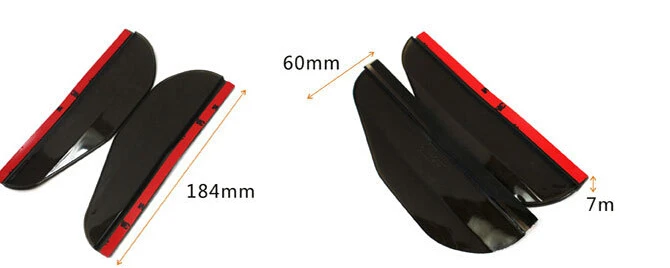 Car Rear View Mirror Sticker Rain Eyebrow Weatherstrip Auto Mirror Rain Shield Shade Cover 2PCS Car styling