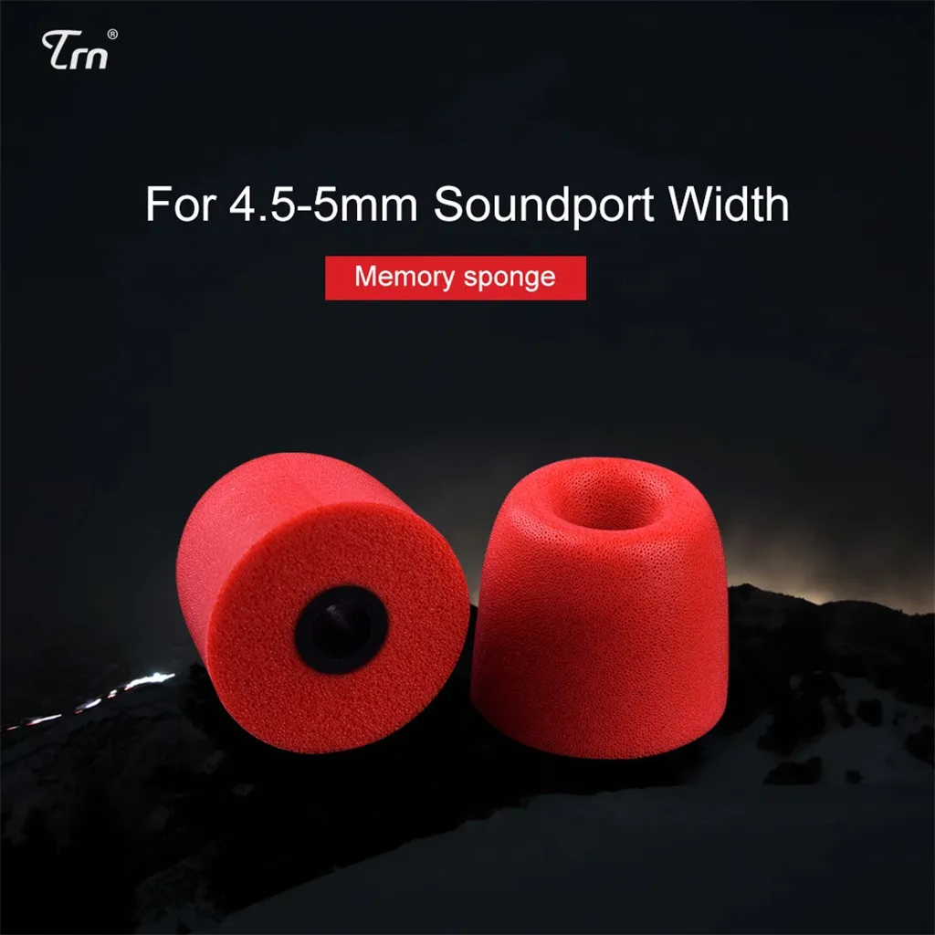 

New Simply Mini Waterproof Protective ShockProof 1 Pair TRN In-Ear Earphone Sponge Ear Bud Cover Ear Cap For TRN Headphones