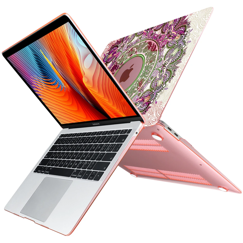 Crystal Case For Apple Macbook Air 13.3 11 Pro 13 12 15 Retina Laptop Print Cover 2018 New Touch Bar Keyboard Cover A1466 A1932