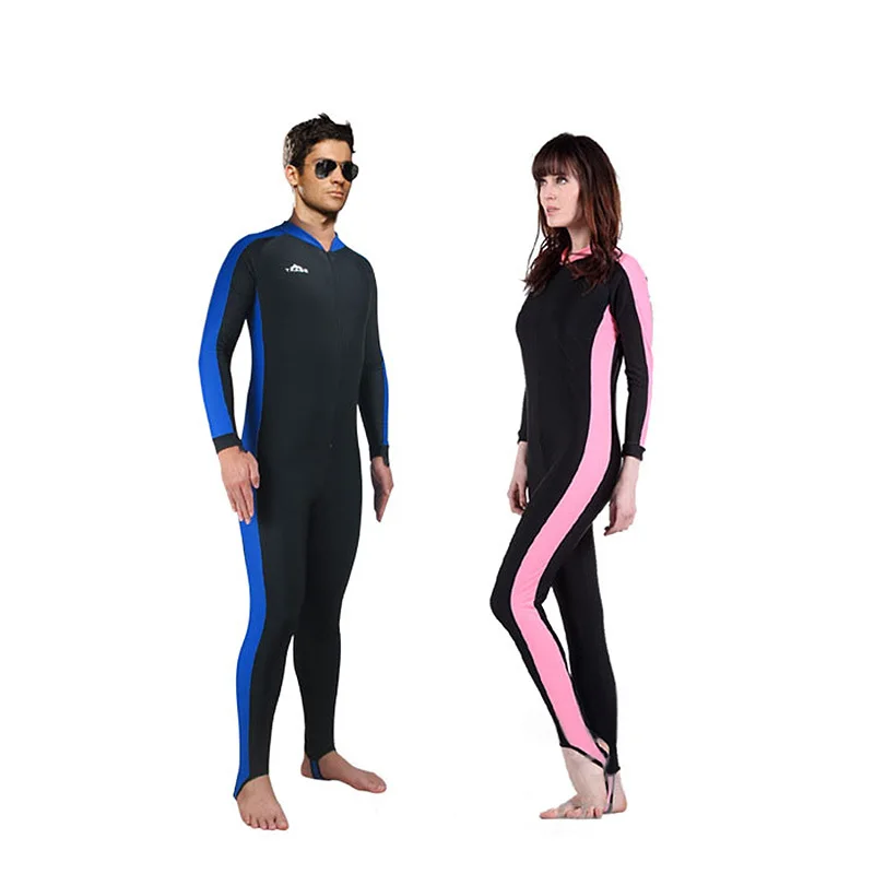 Lycra long Sleeve Unisex Muti color Swimming swimwear Wetsuit Couples