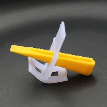 

100 x Clips + 100 x Wedges Flat Ceramic Tile Leveling System Floor Wall Spacer Tiling Tool Pliers Install