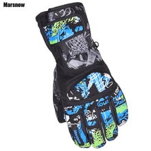 Marsnow лыжные перчатки мужские-30 теплые зимние новые ветроустойчивый Сноуборд спортивные уличные мотоциклетные водонепроницаемые перчатки для мужчин