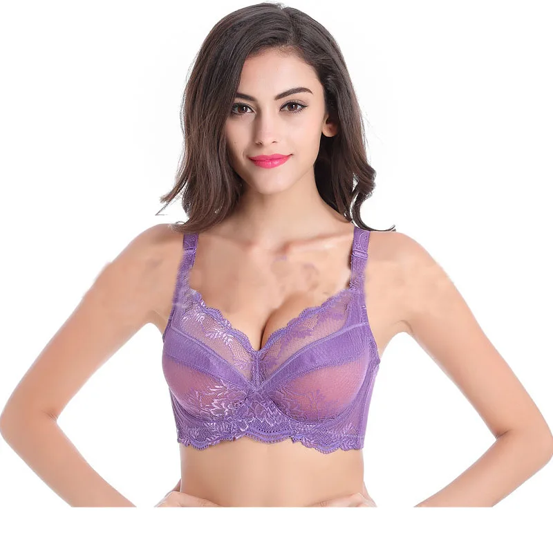Push Up Bra y G Cup Ultra Thin No Cotton Deep V Embroidery Lace Bras push-up-bra-y-g-cup-ultra-thin-no-cotton-deep-v-embroidery-lace-bras