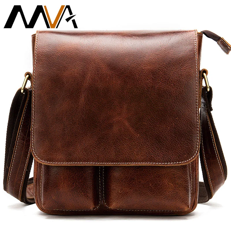 

MVA men's bag/genuine leather messenger bag men leather business crossbody bags for men vintage men's shoulder male bag 8559