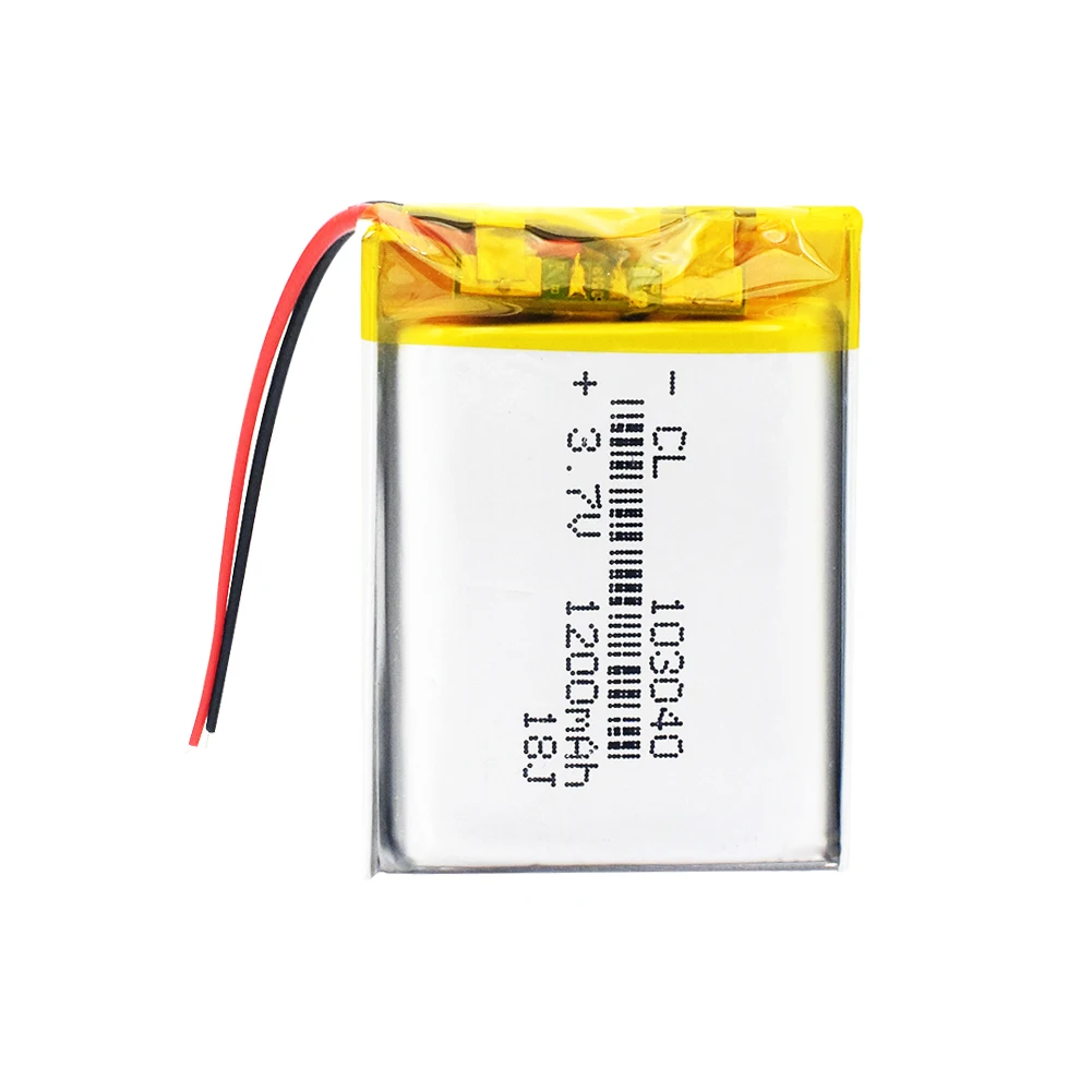 Аккумуляторная батарея 1200mAh Li-Po 103040 Li-Ion Lipo cells литий-полимерная батарея для MP3 MP4 DVD gps bluetooth-гарнитуры