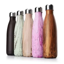 2017 nuevos Deportes Botella de Agua de Bicicletas Ciclismo Camping Deportes de Vacío de Acero Inoxidable Taza de Aislamiento