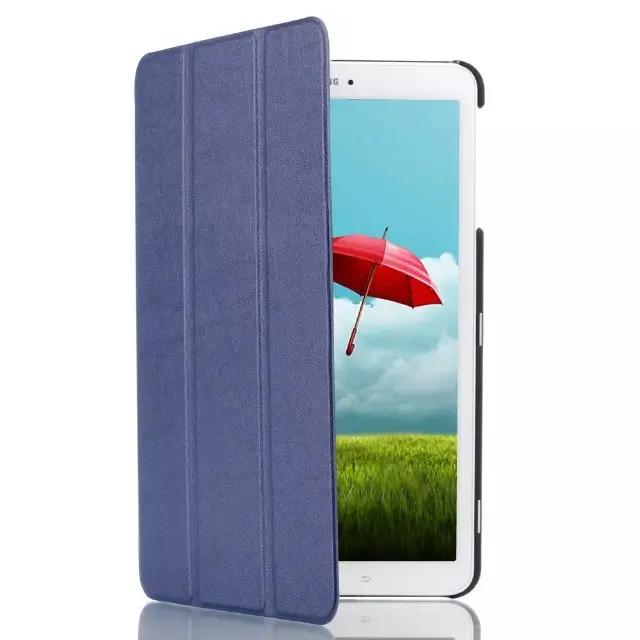 Для Tab 9,7 кожаный чехол кожи чехол для Samsung Galaxy Tab 9,7 T555 T550 T550 P550 9," tablet case - Цвет: dark blue