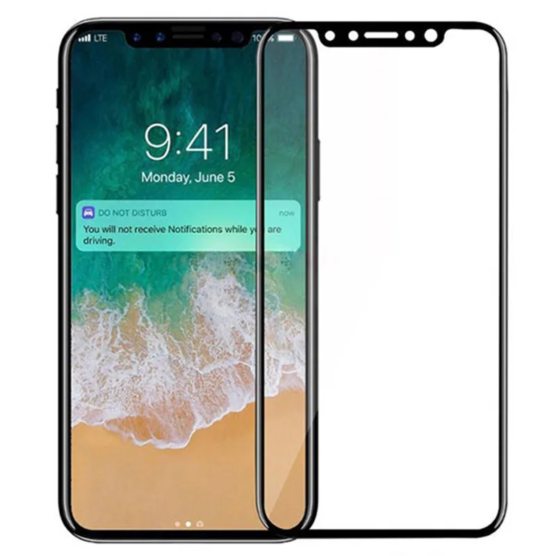 

For iPhone X Tempered Glass 9H 3D Full Screen Cover Explosion-proof Screen Protector Film iPhone X iPhoneX Guard