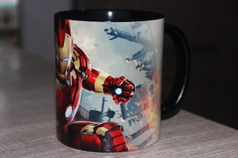 Железный человек чашки и кружки 350 мл Marvel кружка мстители супергерой керамическая кофейная чашка посуда для напитков Рождественский подарок