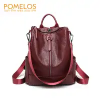 POMELOS Backpack Women High Quality Soft PU Leather Backpack Back Pack For Women Fashion Backpack Designer Travel Rucksack Women