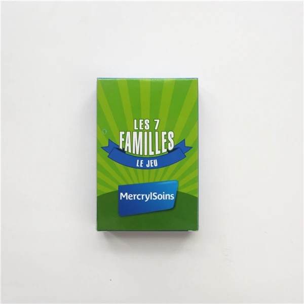 

7 Family Poker Cards Early Childhood Puzzle Game Cards Board Games Chess French 7 Family Board Games