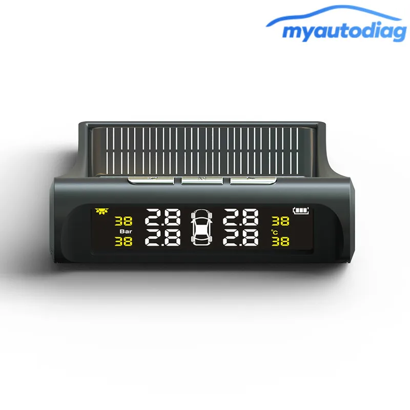 Система мониторинга давления в шинах 2018 умный автомобиль TPMS ЖК дисплей Солнечная