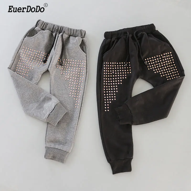 

Spring 2018 Boys Harem Pants For Girls Sequin Children Sports Pants Kids Trousers Baby Jogger Toddler Sweatpants