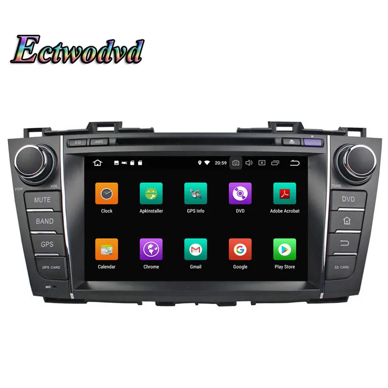 Sale Ectwodvd Octa Core 4G RAM 64G ROM Android 9.0 Car Multimedia DVD Player GPS HeadUnit For Mazda 5 2009-2012 Premacy 2009-2012 3