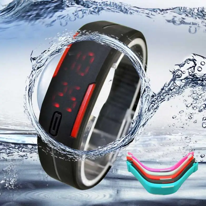 

Xiniu Watch Men LED Sports Bracelet Women Watches Clock Casual Watch Sport Silicone Digital Number Wrist Watches Reloj Muje#BKEL