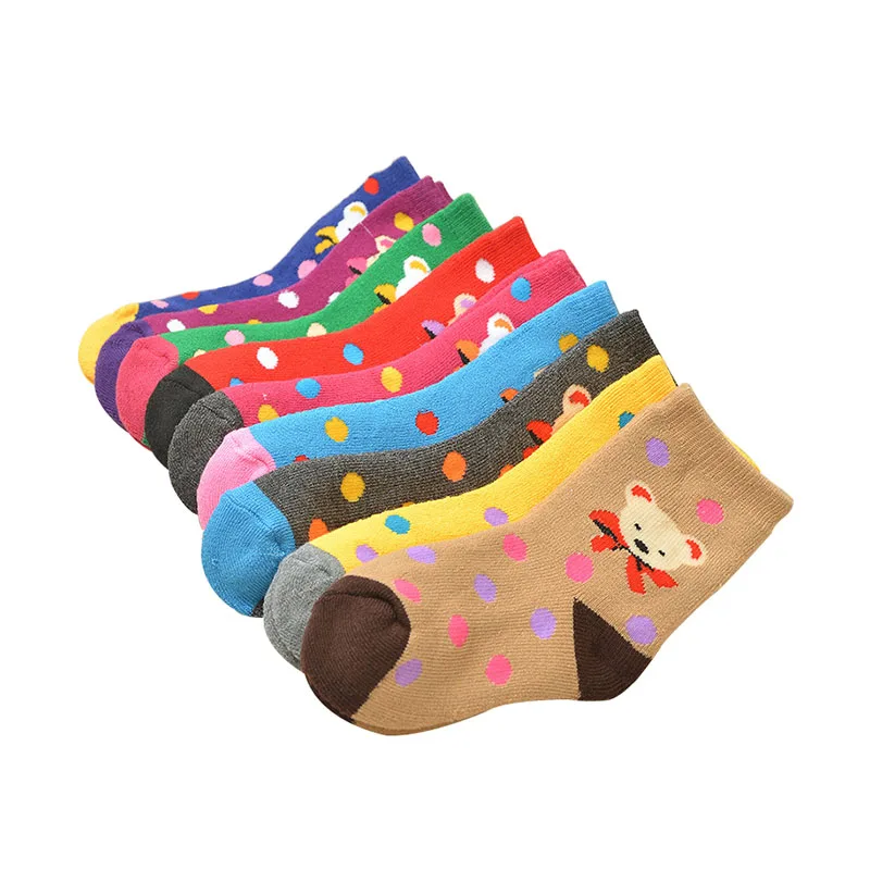 

6 Pairs Children Short Socks Kids Girl and Boy Cotton Absorb sweat deodorize breathe Floor Socks Baby New Socks 0-8 years old