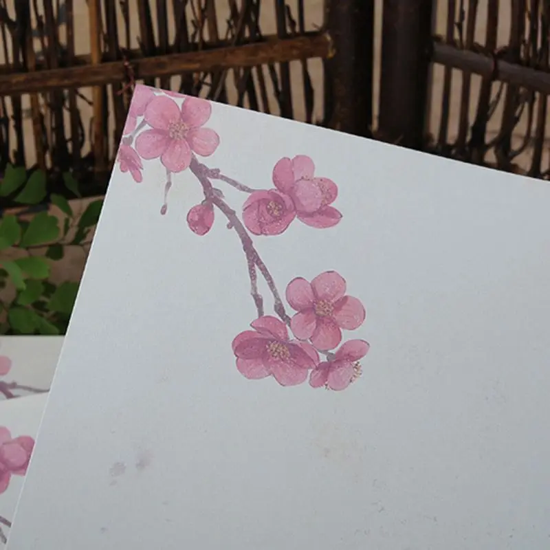 

16Pcs/pack Beautiful Chinese Style Letter Paper Ink Painting Writing Students Stationery Office Tools