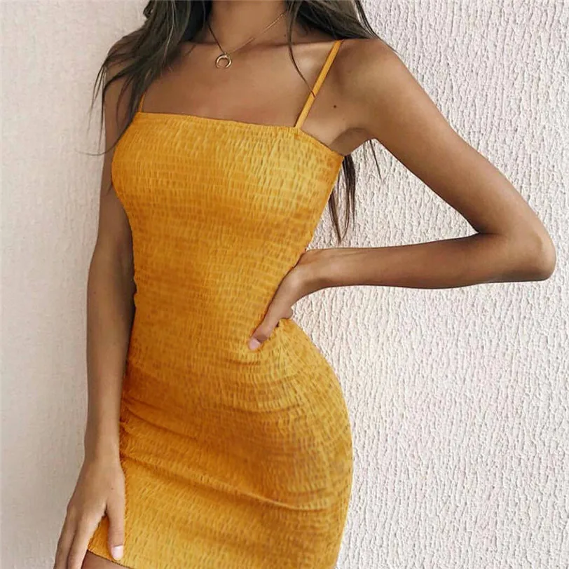 2018 Summer Dress Women Holiday Bandage Dress Bodycon Robe Femme Mini Party Dress Sleeveless Casual Vestidos Wholesale noAR17 (10)