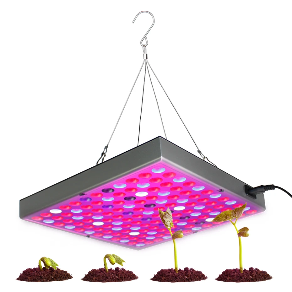 

Grow Led Full Spectrum Lamp For Plants Adjustable Hanger UV Lamp For Plants 45W Grow Panel Light Indoor Lighting For Vegetation