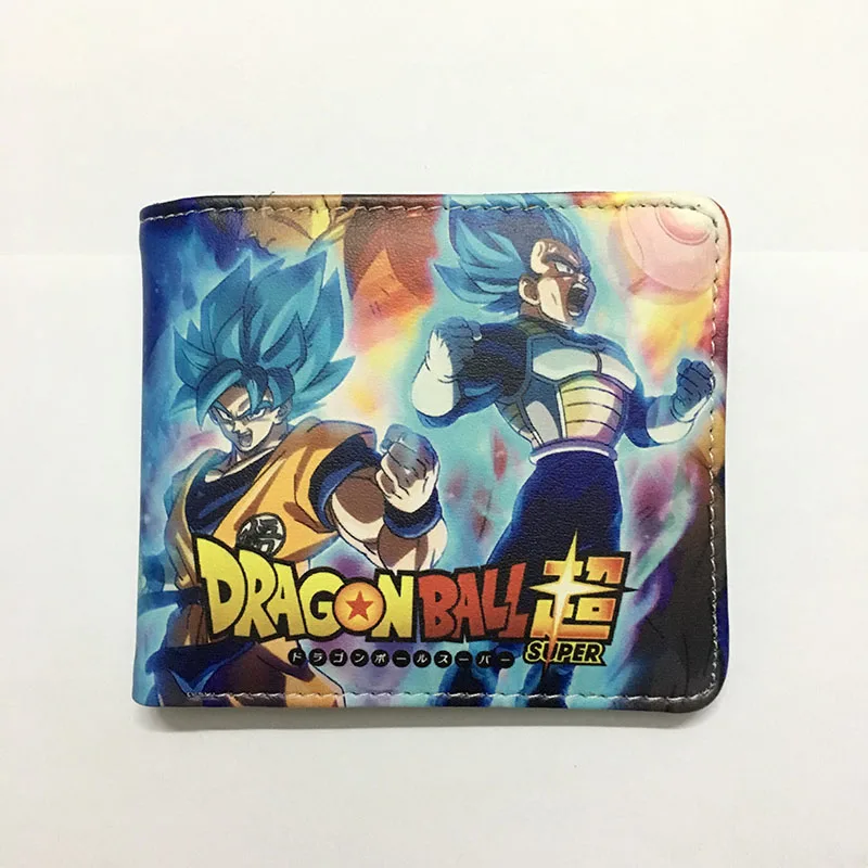 Super Dragon Ball Z Wallet for Men Japanese Hot Anime Wukong One Punch Cartoon Purse Students Short Wallets with Zipper Pocket - Цвет: B