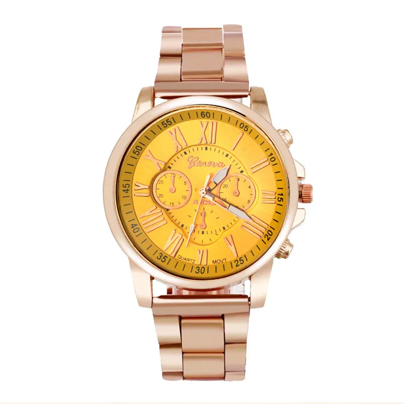 Women Men watch Luxury Stylish Fashion Roman Number Stainless Steel Quartz Sports Dial Wrist Watch Men Wholesale#2AP23 (27)